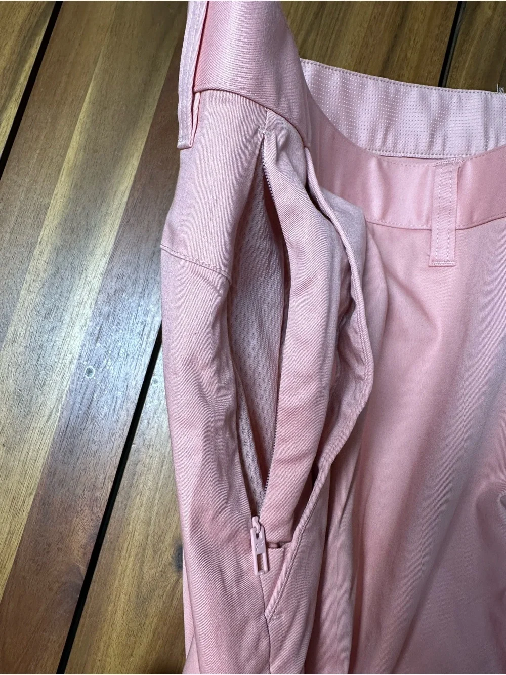 NWT Fabletics Men's High Side Chino Pants in Salmon 40x30